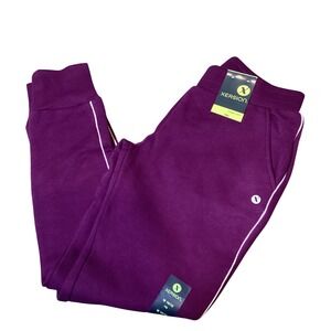 Xersion Kids Jogger Pants Medium 10/12 Purple Paragon Activewear Athletic - NWT